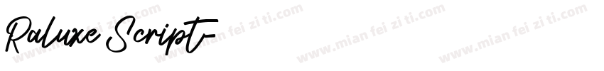 Raluxe Script字体转换